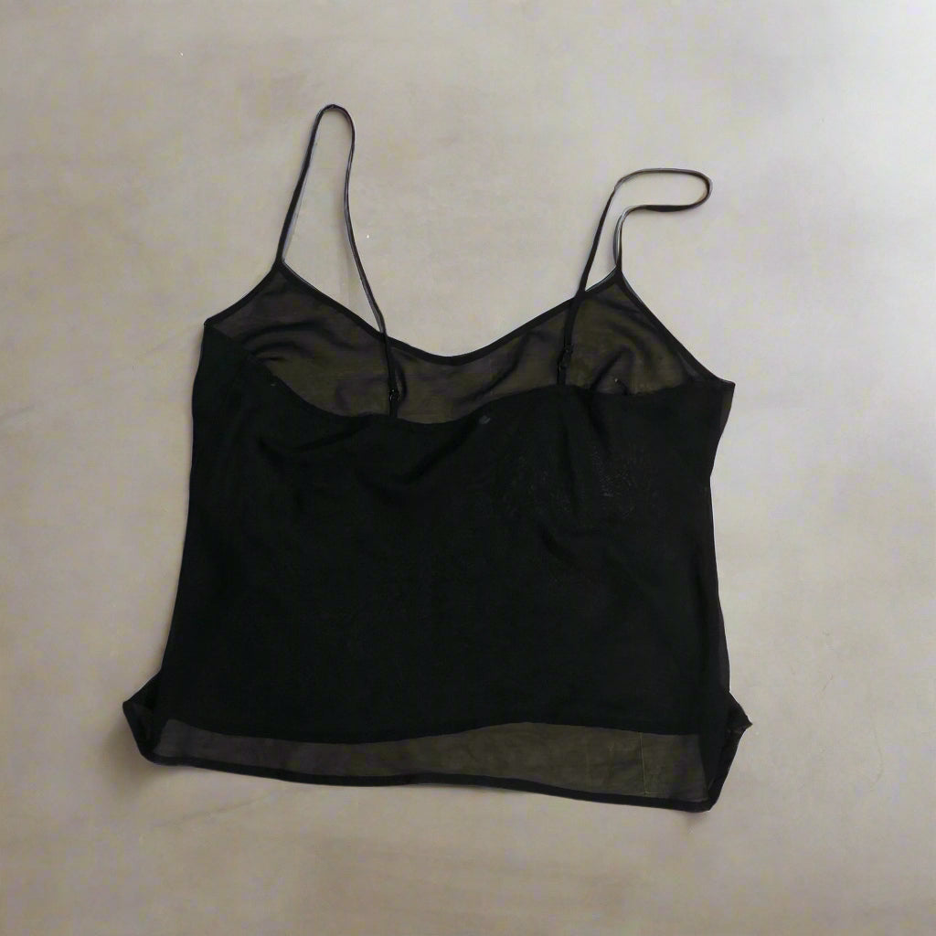 גופיה שקופה // black tank top