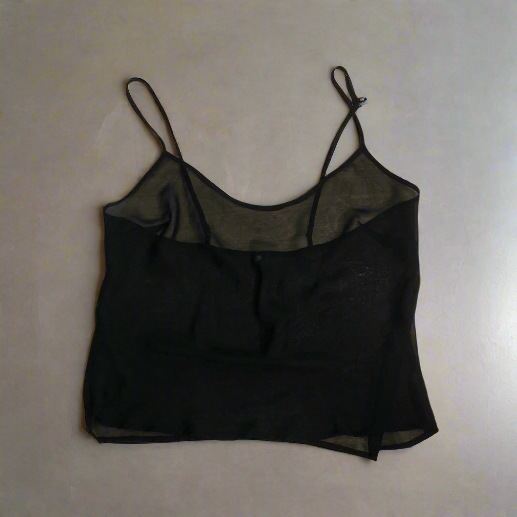 גופיה שקופה // black tank top