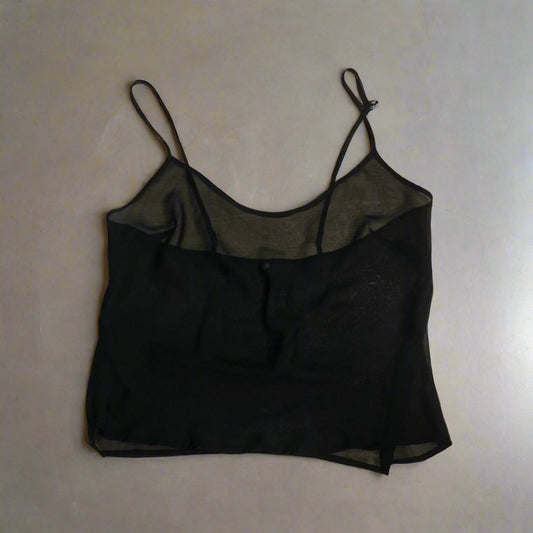 גופיה שקופה // black tank top