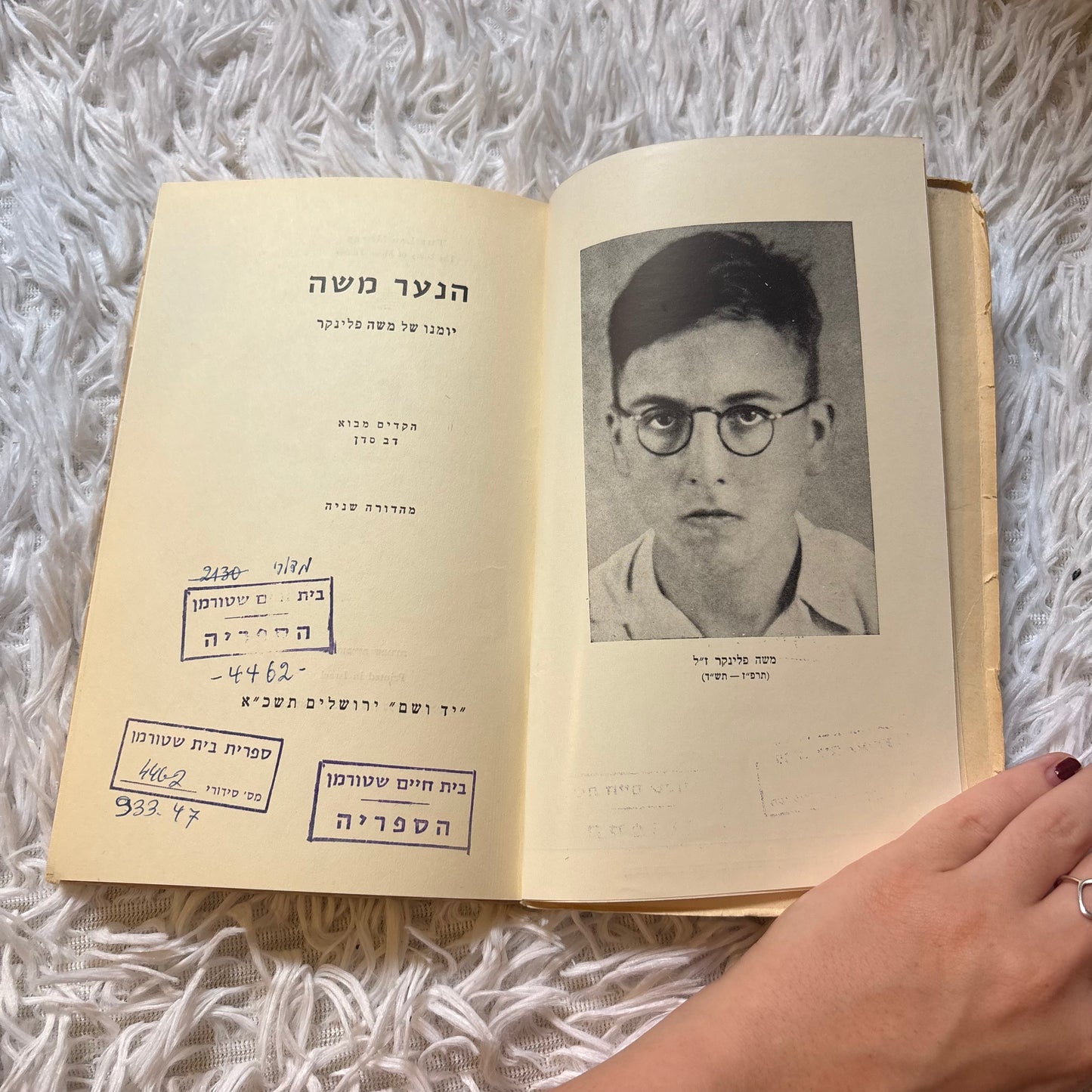 הנער משה : יומנו של משה פלינקר / משה פלינקר