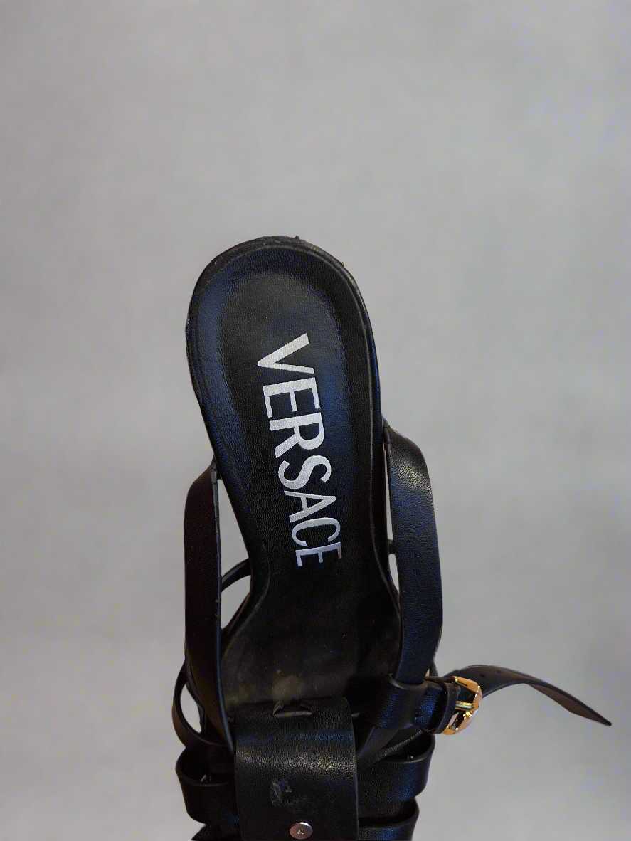 Black versace heel