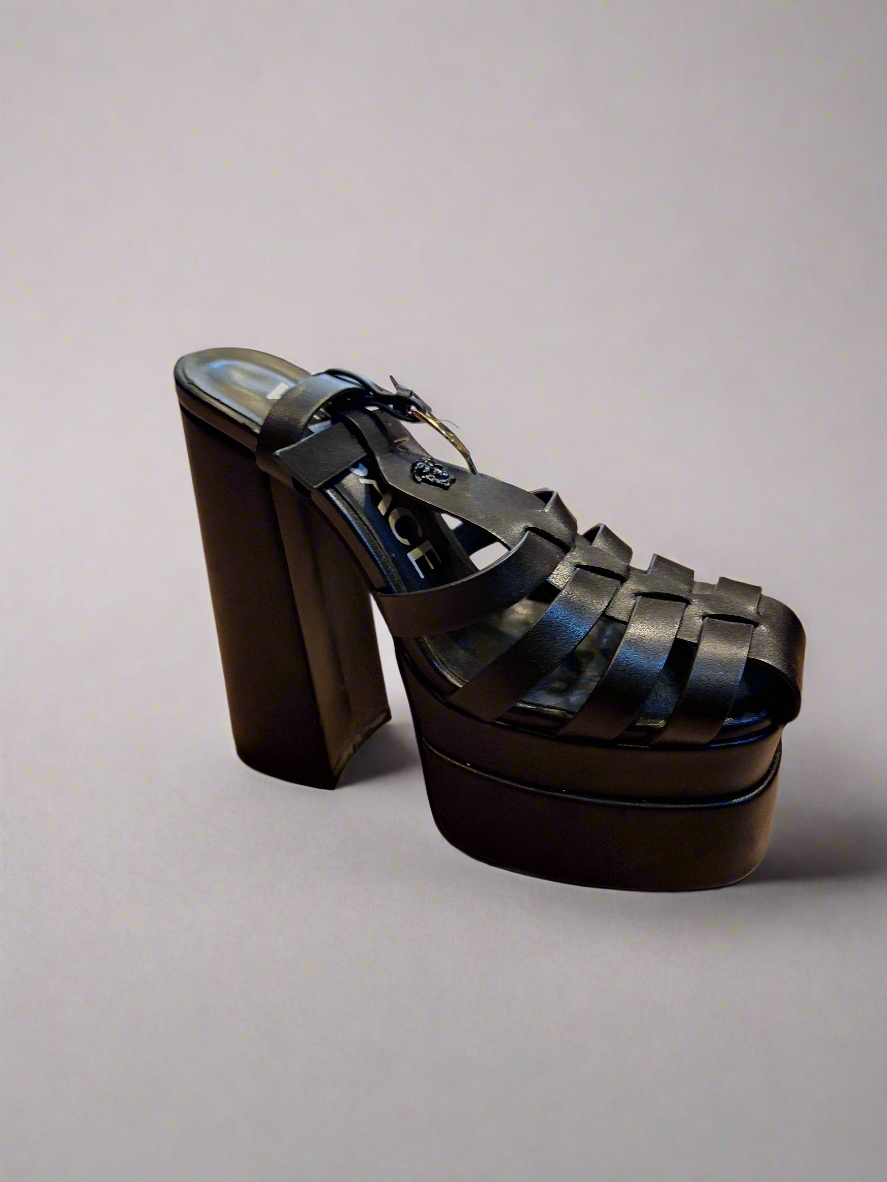 Black versace heel