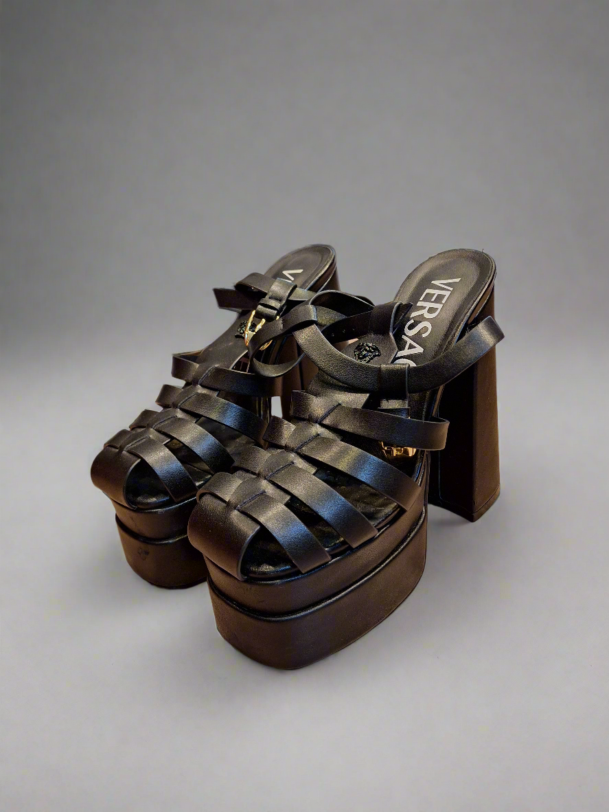 Black versace heel