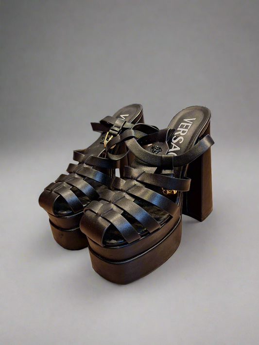 Black versace heel