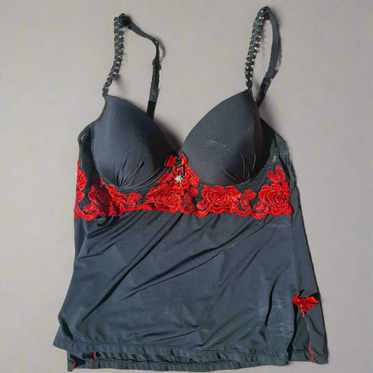 Black Babydoll y2k top